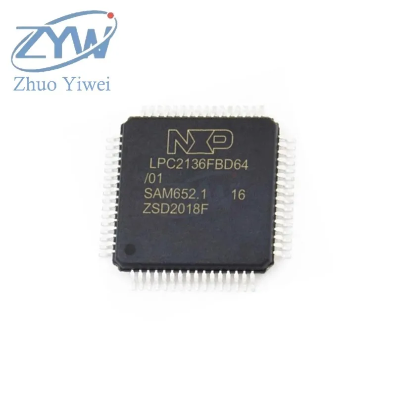 LPC2136FBD64 LQFP-64 LPC2136 LPC2136FBD ARM7 60MHz 256KB 16/32 bit microcontroller patch New original