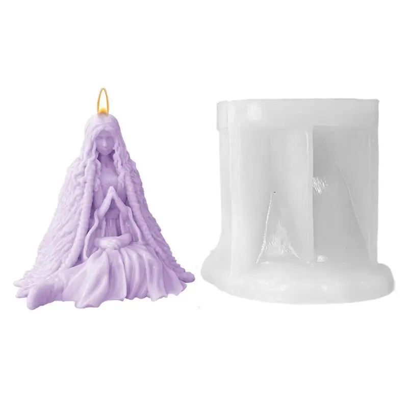 

Women Shape Candle Mold Easy Demoulding DIY Silicone Halloween Molds For Family Gatherings Candlelight Dinners Home decor