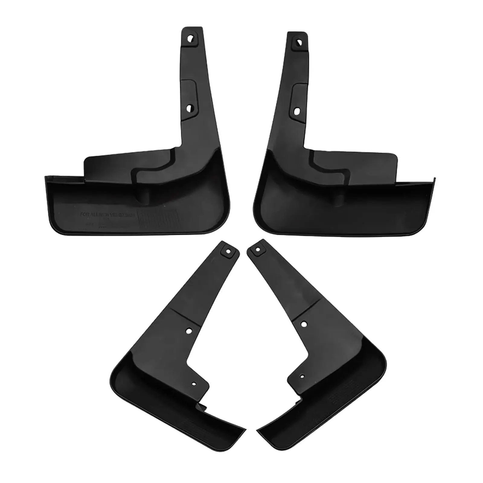 4 Pieces Front and Rear Mud Flaps, Mudguard No Collision Mudflaps Splash Guards for Easily to Install Stable Performance