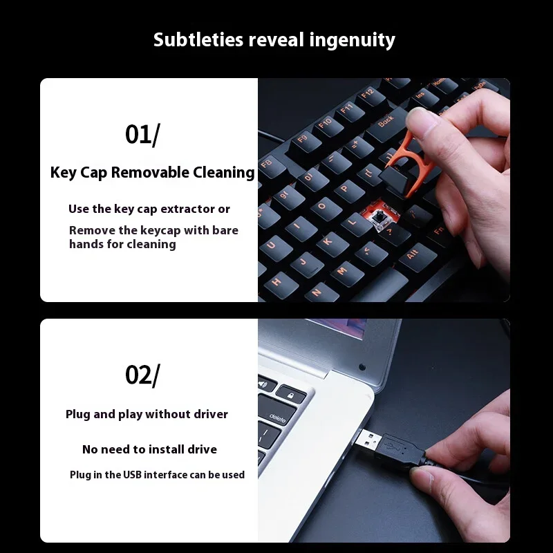 Dareu Dk100 Mechanical Keyboard 87keys Third Mode 2.4g Wireless Wired Gaming Keyboard Pc Accessories For Windows Macos Mic Gift