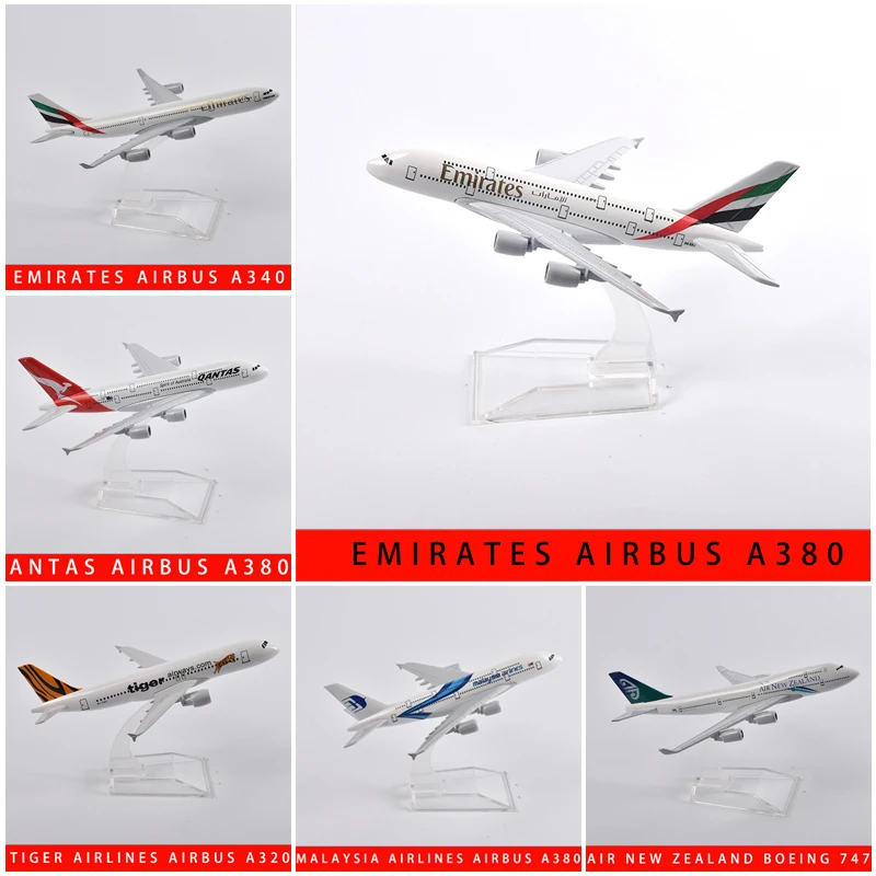 JASON TUTU Airbus A380 Airplane Model Aircraft Model Diecast Metal 1/400 Scale Adult Children Collection For Display Show Gift