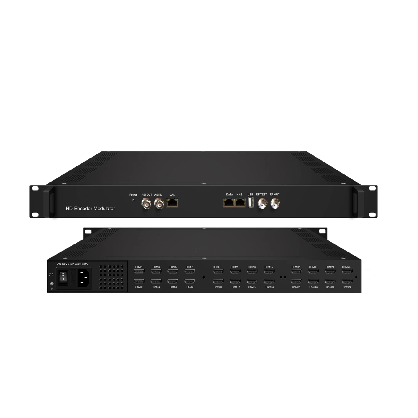 16 Port HDMI to ISDB-T DVB-C DVB-T HD Encoder Modulator