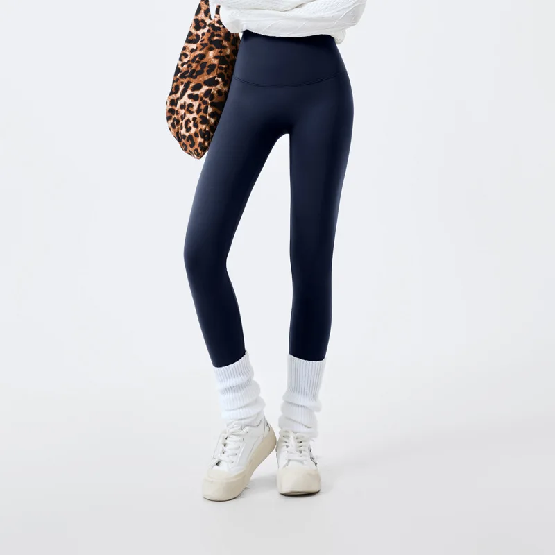 Autunno Inverno Vita alta Modellante Pantaloni Shark Donna Pilates Yoga Leggings sportivi casual Stretti Hip Lift Warm Plus Leggings in pile