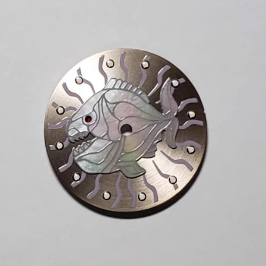 Luz indicadora de movimento com design Fit, acessórios japoneses para relógios, NH35, 28.5mm Fish, NH35, NH36, 2836, 8215/2813