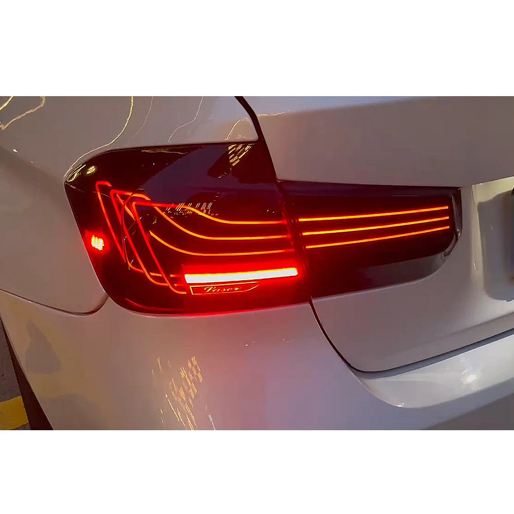 عالية الجودة 1 زوج الذيل مجموعة الإضاءة لسيارات BMW 3 سلسلة 2013 2014 2015 2016 2017 2018 RGB الفرامل الخلفية ضوء الذيل مصباح #3