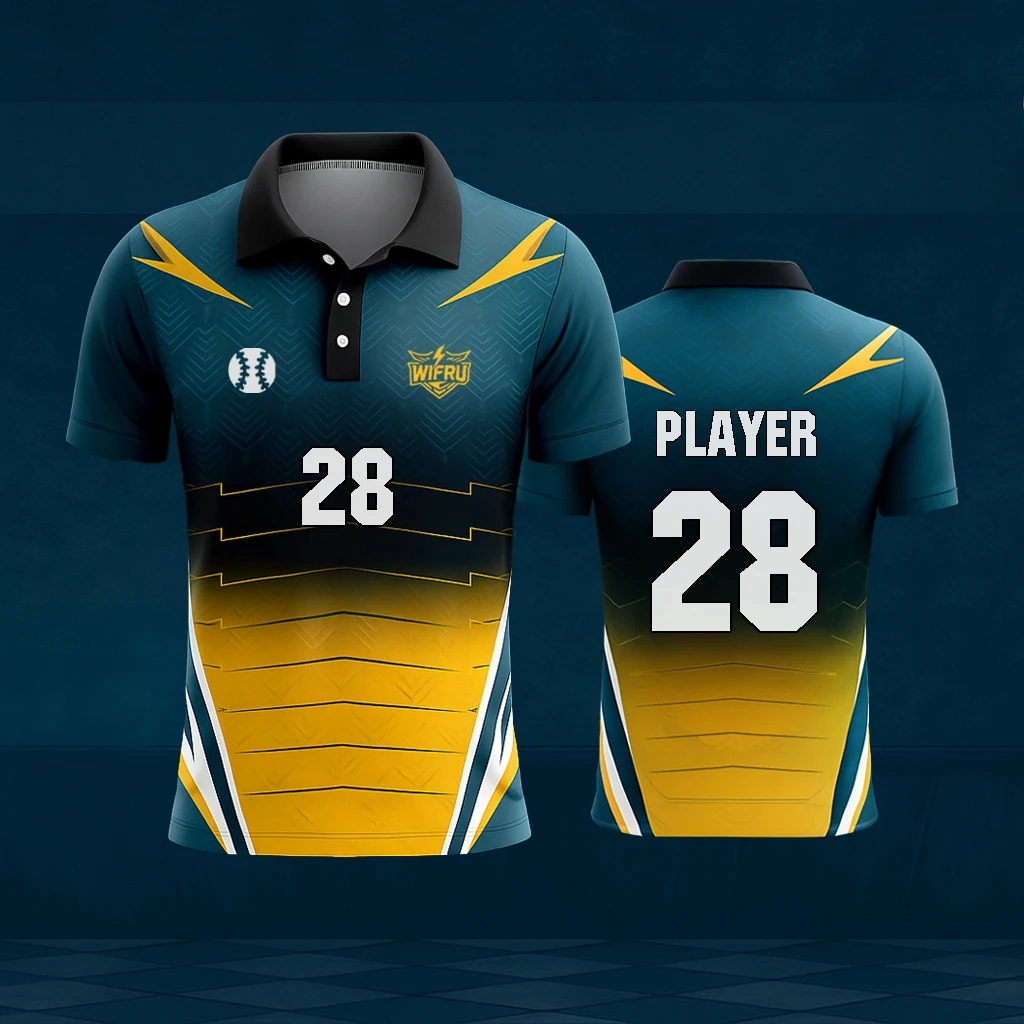 Youth Outdoor Sports Breathable Quick-drying Cricket Uniform WIFRU Summer New Jersey Unisex Short-sleeved POLO Shirt Golf Tops