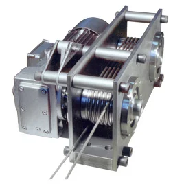 High Safety Compact Portable Double Drum Electric Wire Rope Winch Alloy Steel Cable Traction 