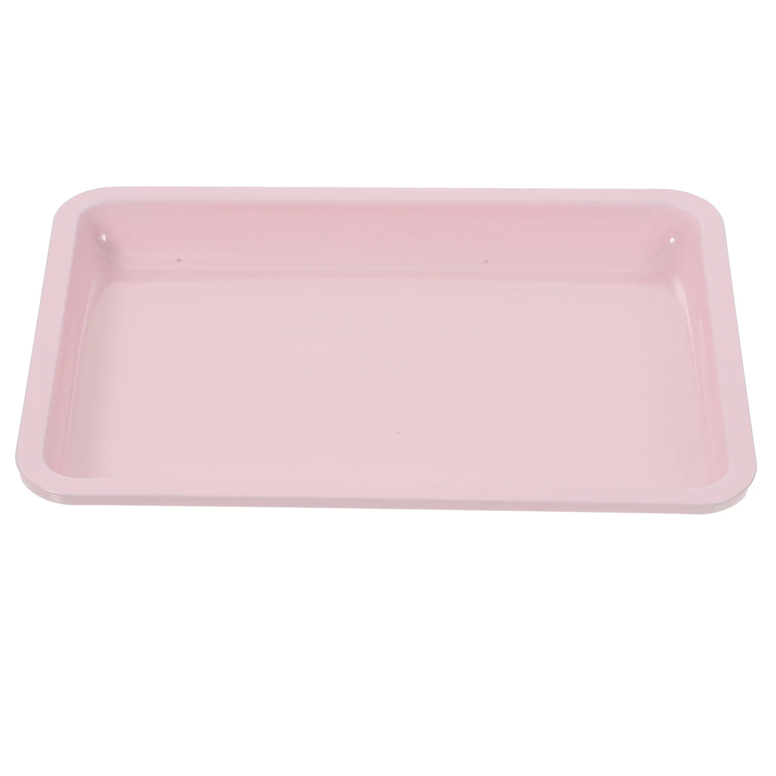 

Round Stainless Steel Jewelry Tray Manicure Desktop Tool Storage (Pink) Travel Finger Necklace Display