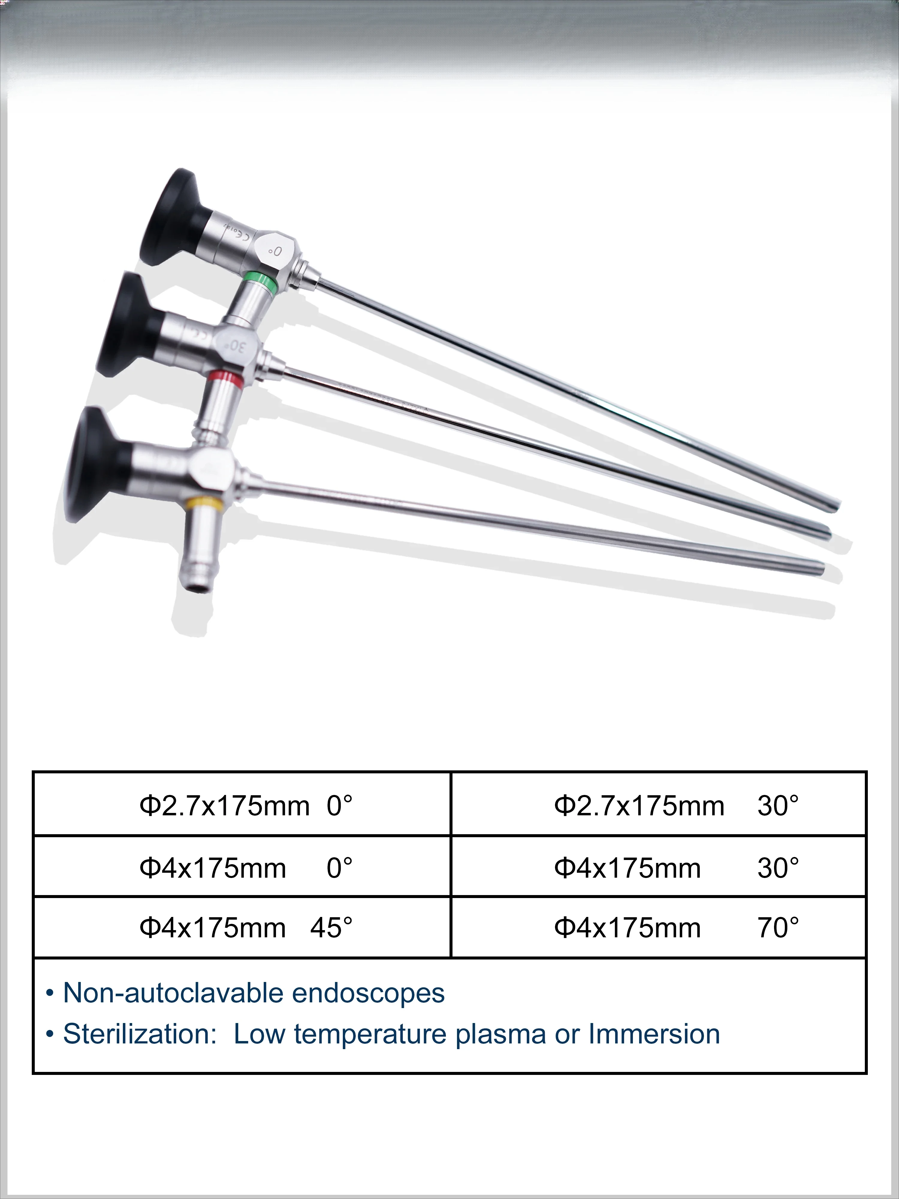 Rigid 0degree 4x175mm Surgical Nasal Sinoscope  ENT Endoscopy Camera