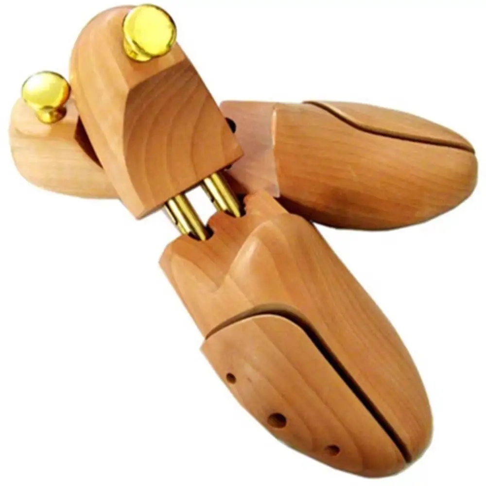 Shoe Support Shoe Trees Expander Device Metal Knob Shoe's Stretcher Shaper Spring Twin Tube Men's Shoe Tree Shoe Accessories