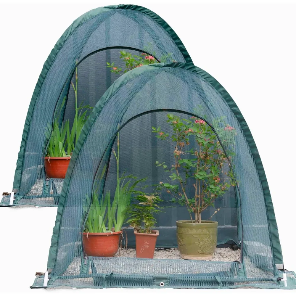 

Pop-Up Gardening Net Cover, 36x36x39 Inch Pack of 2, Pest Guard for Vegetables Fruits, Durable Plant and Pet Enclosure
