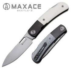 Maxace Beetle -2.0 CPM-MAGNACUT  Bone Inlay Folding Knife Tactical Survival Knife for Hunting Camping Fishing Fruit Cutting Tool