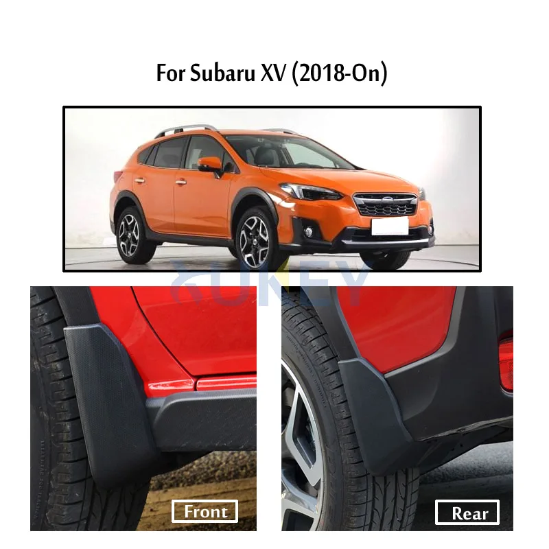 4pcs Molded Mud Flaps For SUBARU XV Crosstrek 2018- 2023 Mudflaps Splash Guards Mudguards Front Rear 2019 2020 2021 2022