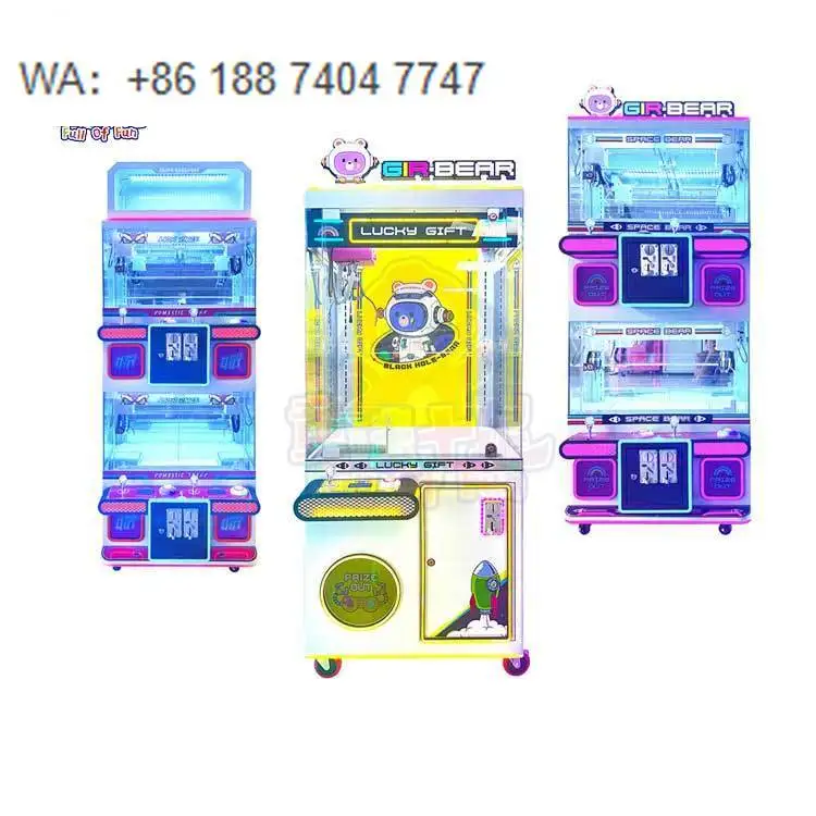 

2023 New Doll Crane Boutique Toy Catcher Prize Arcade Game Machines 4 Players Mini Plush Crane Claw Machine for Sales