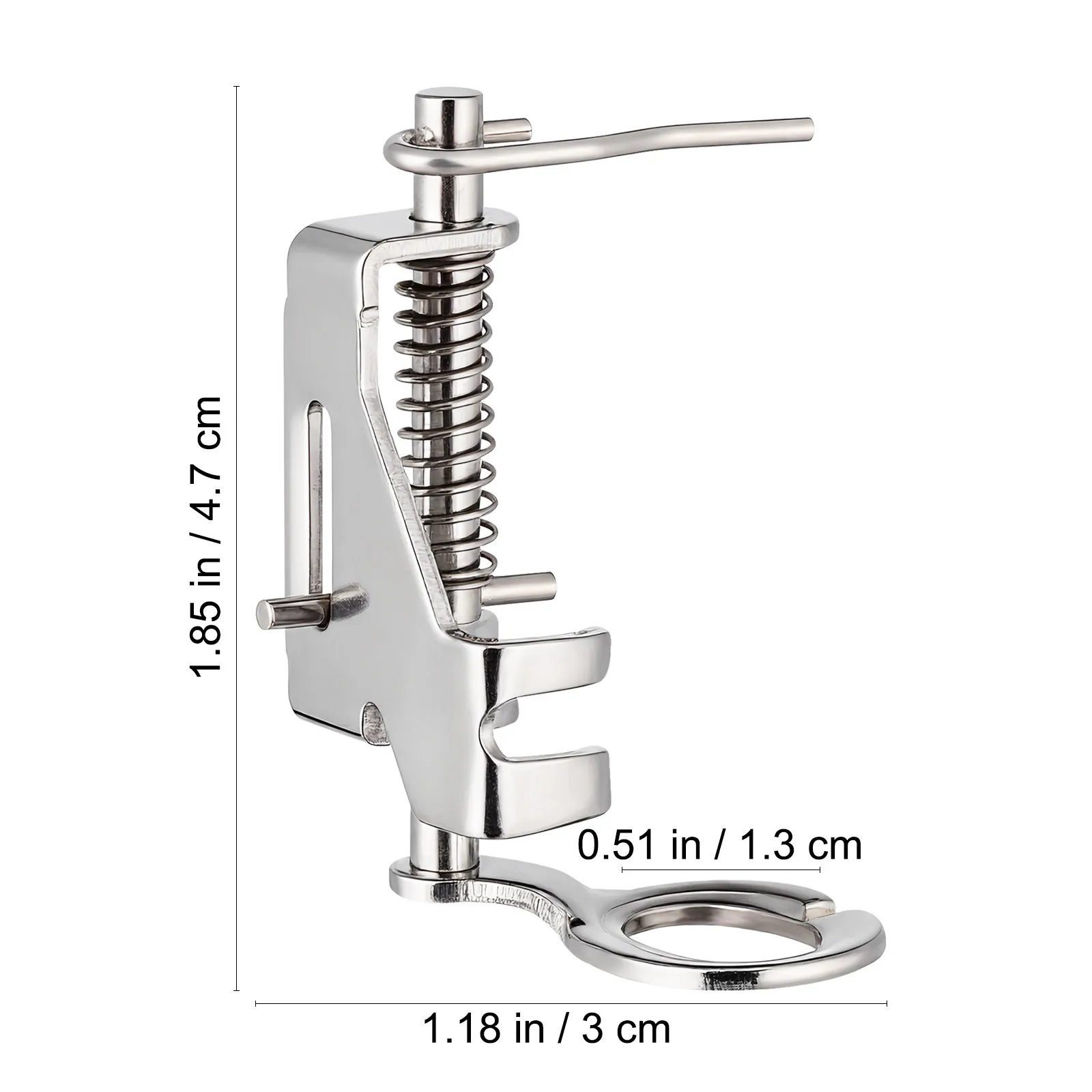 Free Motion Quilting Presser Foot Silver Hard Metal for Low Shank Sewing Machines Including Singer Brother Quilting