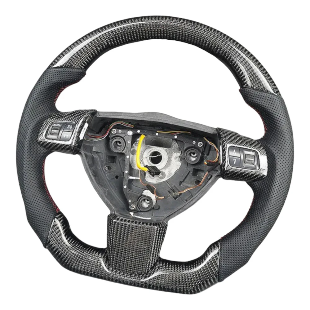 Carbon Fiber Leather Flat bottom Steering wheel For VAUXHALL OPEL ASTRA H III VXR , 100% tested well