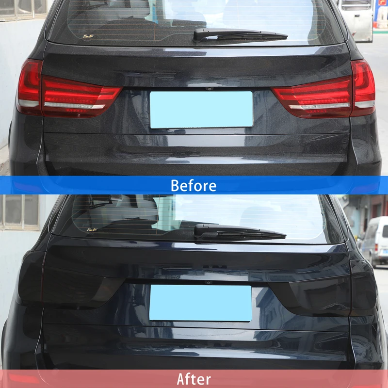

4Pcs ABS Blackened For 2014 2015 2016 2017 2018 BMW X5 F15 Car Rear Tail Light Turn Signal Trim Cover Sticker Car Accessories