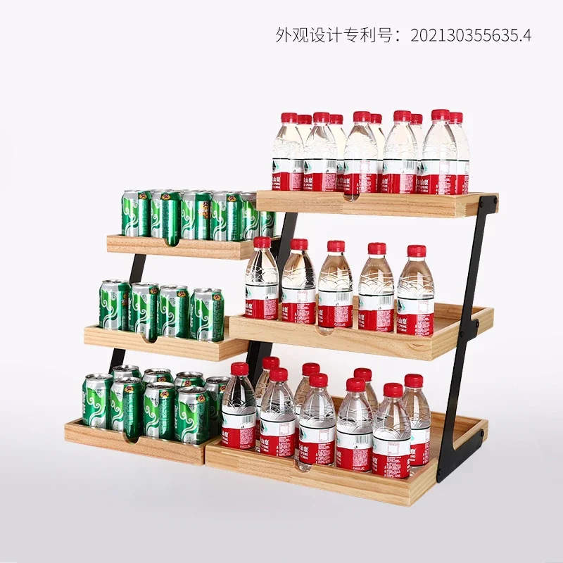 Bread display rack Supermarket fruit drink snack toy candy spicy rack Portable free combination rack