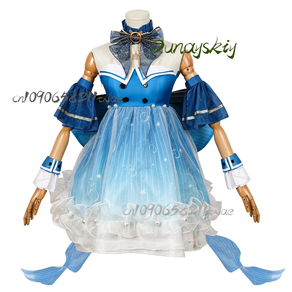 ^인피니티 니키 COS 의상 – 라이트 위스퍼 버블 로리타 드레스 풀 세트 할로윈 졸업 롤플레잉/애니메이션 스타일