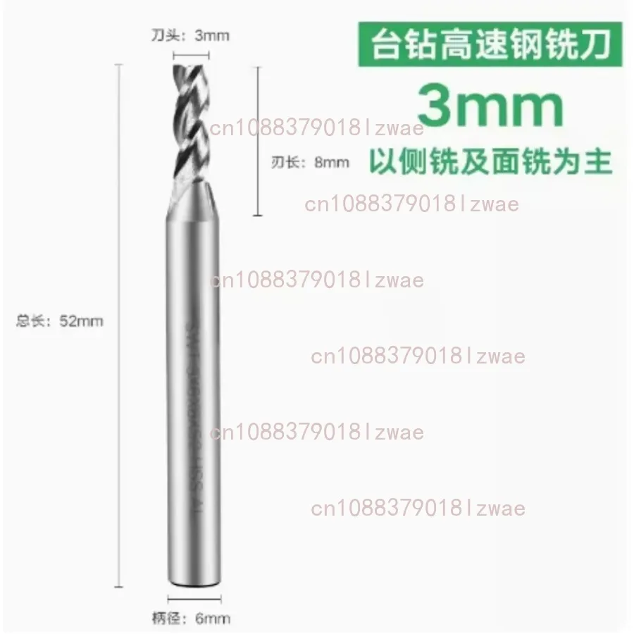 1PC 2-10mm High Speed Steel Carbide End Mill Machine CNC Milling Cutter For Bench Drill Milling Machine
