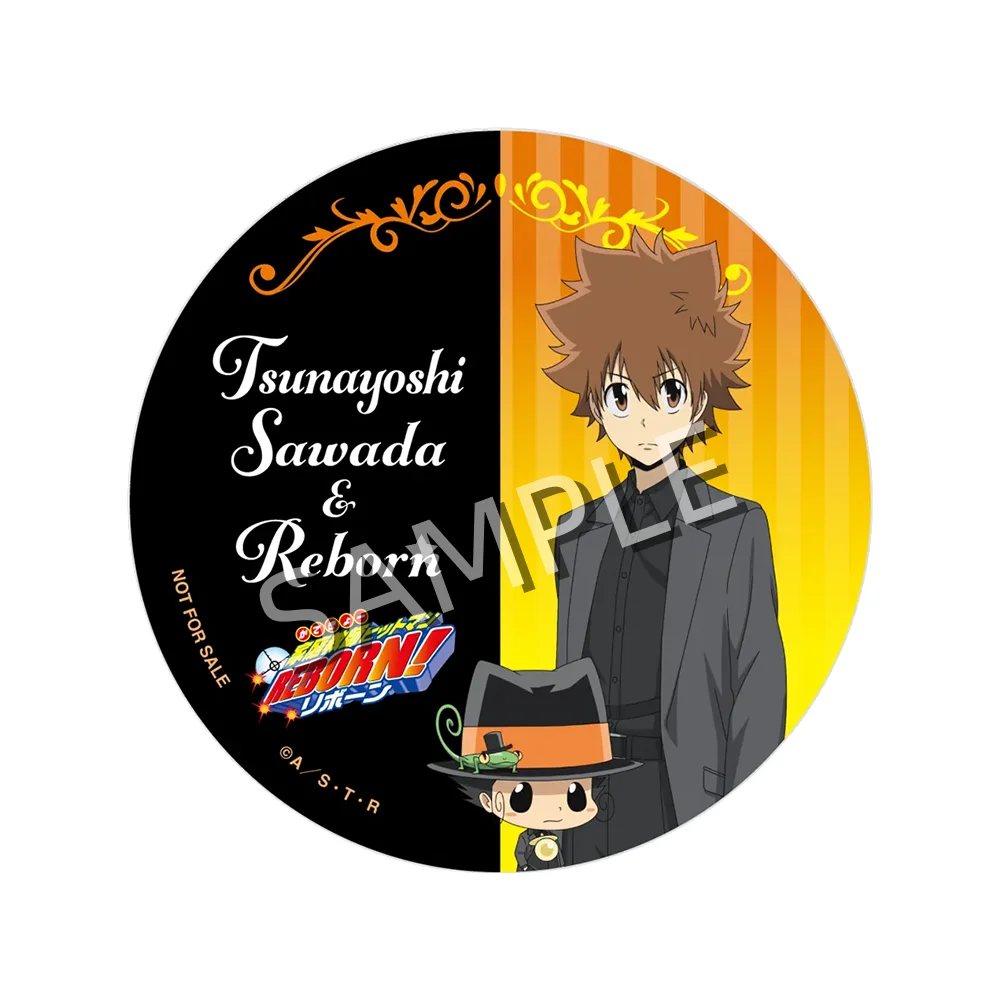 Katekyo Hitman REBORN! 6cm Tinplate Badge Vongola Family 2026 New Ver Anime Button Pin Backpack Decor Gift keychain