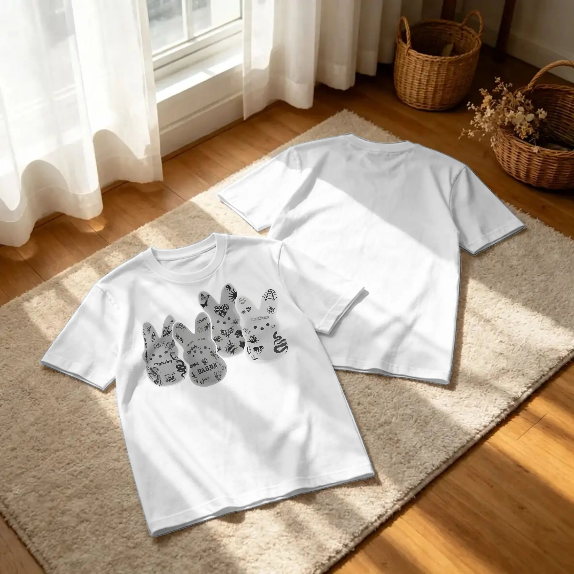 Men Women's T-Shirt Tattoo Lil Peep   Greyscale  Crazy Pure Cotton Tees Short Sleeve  T Shirt Round Collar Clothing Printing