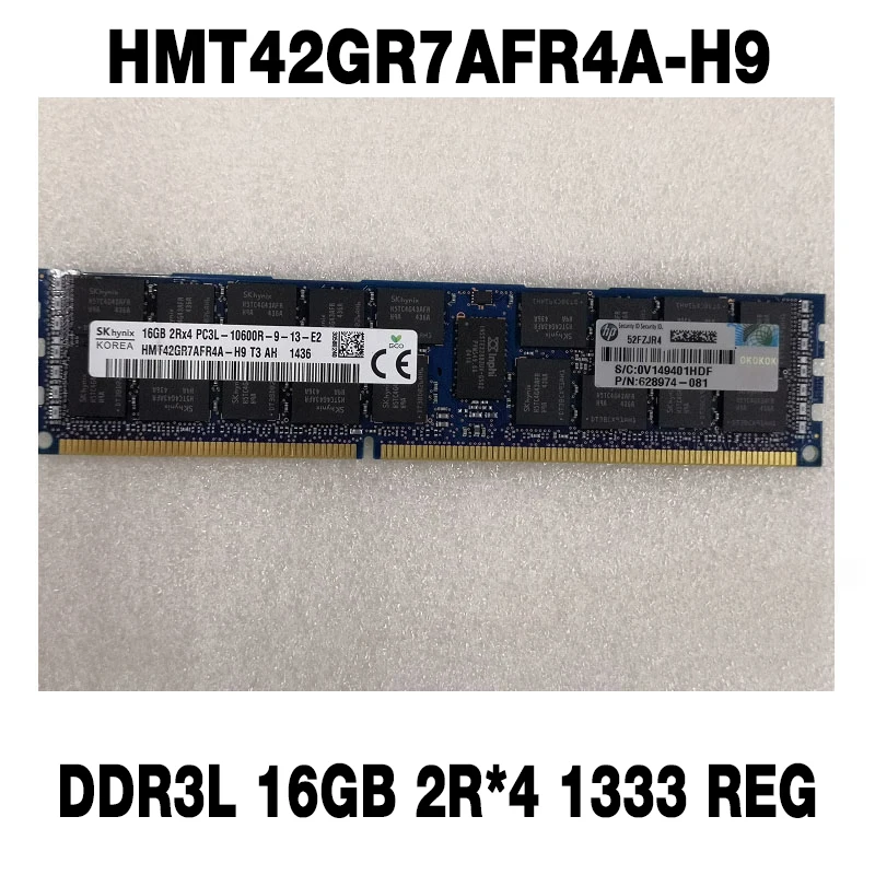 1PCS  HMT42GR7AFR4A-H9 DDR3L 16GB 2R*4 1333 REG For SKhynix Server Memory