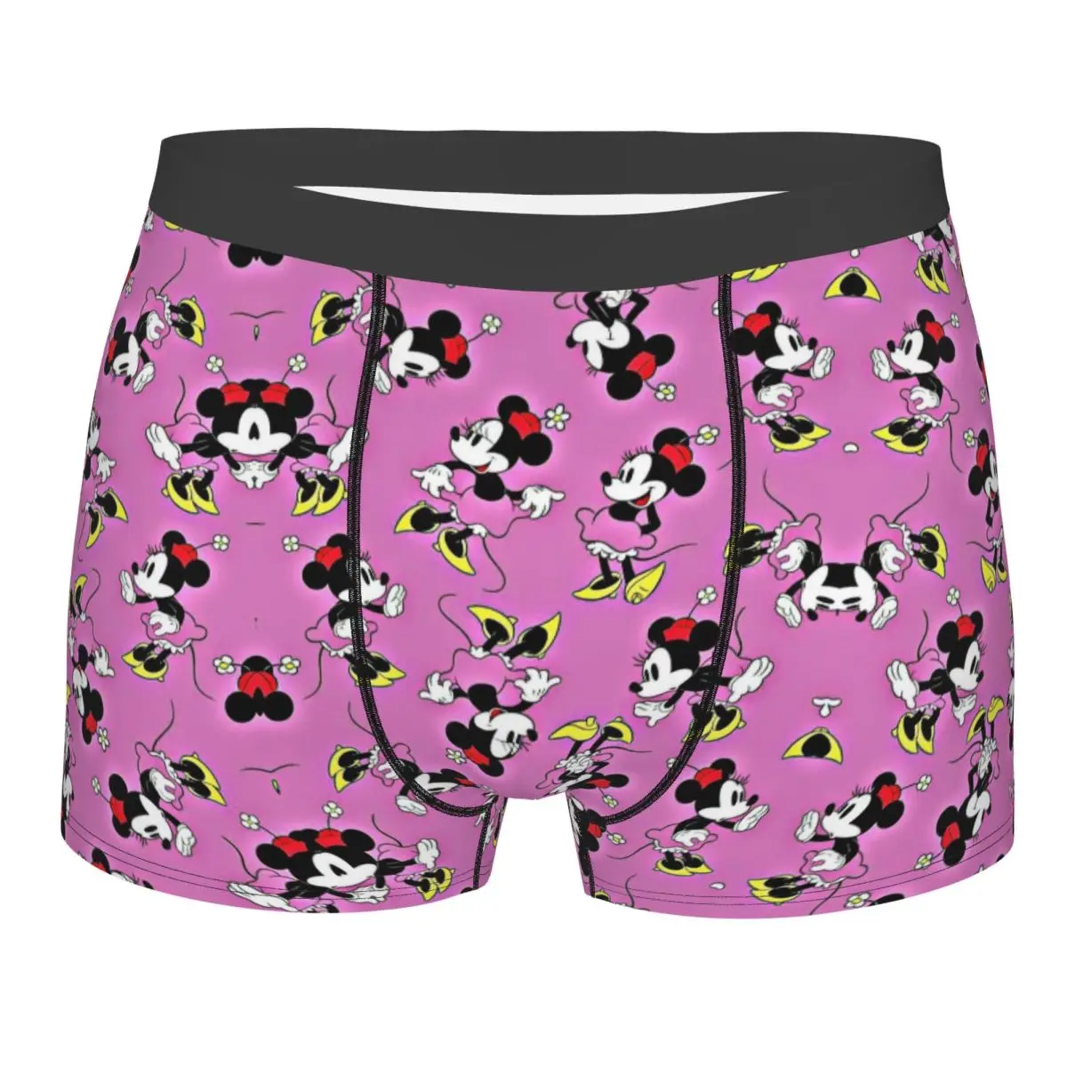 Mickey Mouse Boxer Shorts For Men 3D Print Underwear Panties Briefs Soft Underpants