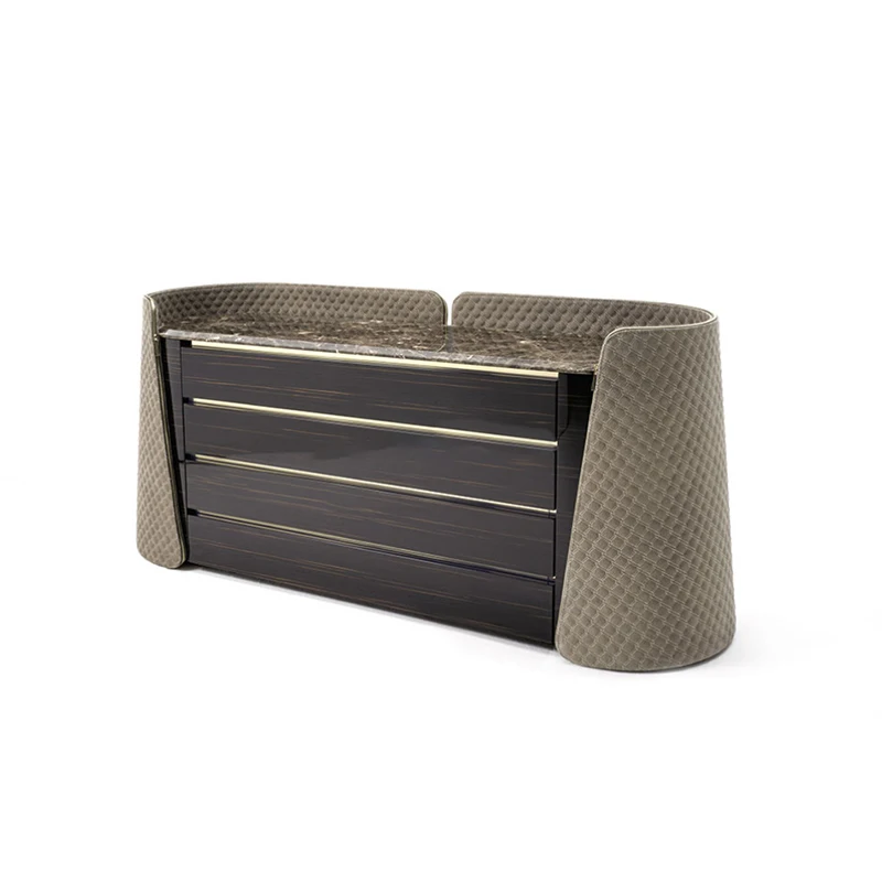 Italian Style Simple Modern  Cabinet Wood Decorative Storage for Bedroom or Apartment Use