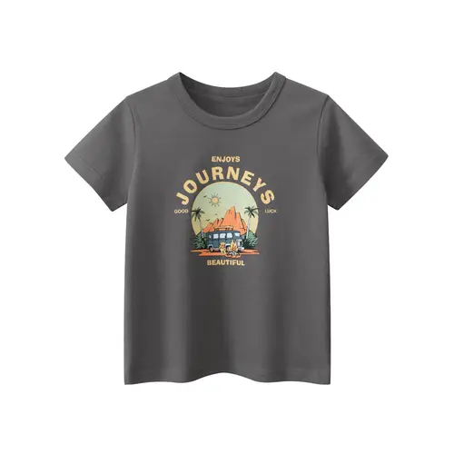 2025 Children Cartoon T-Shirts Cute Clothes for Boy 100% Cotton Bear Dinosaur Kids Girls Short Sleeve Casual Sport Top Tees - Image 11