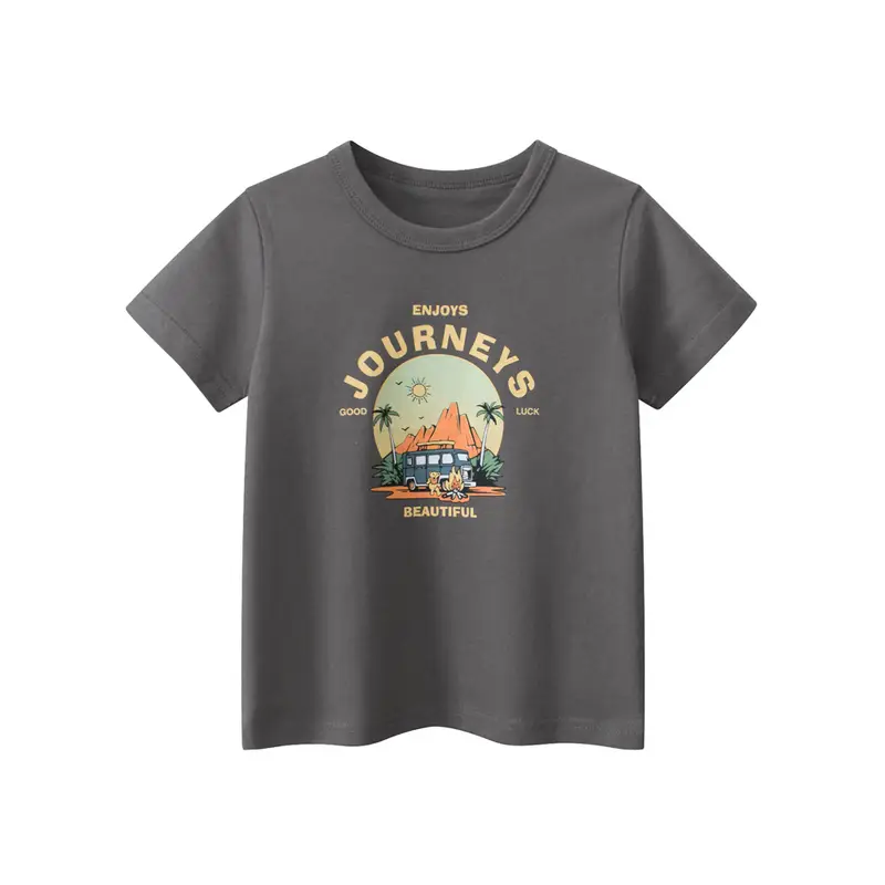 2025 Children Cartoon T-Shirts Cute Clothes for Boy 100% Cotton Bear Dinosaur Kids Girls Short Sleeve Casual Sport Top Tees - Image 11