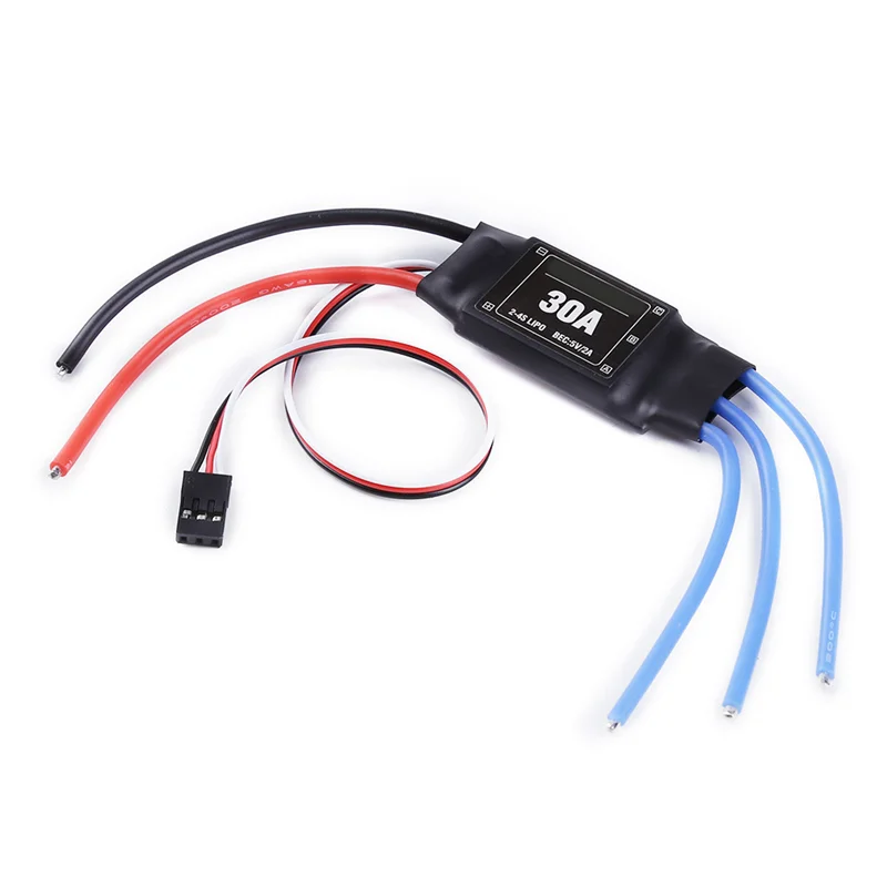 

Стабильный-4 шт. 2-4S 30A RC бесщеточный ESC электрический регулятор скорости 5 В 2A для 2-4S Lipo батареи DIY мультикоптер Quadcopter Easy I