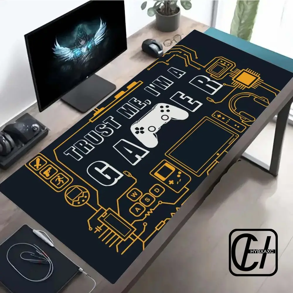 

Gamepad Pattern Mouse Pad XXL Large Gaming Mousepad Gamer Keyboard Pads Office Laptop Desk Mats Non-Slip Rubber Home Table Mat