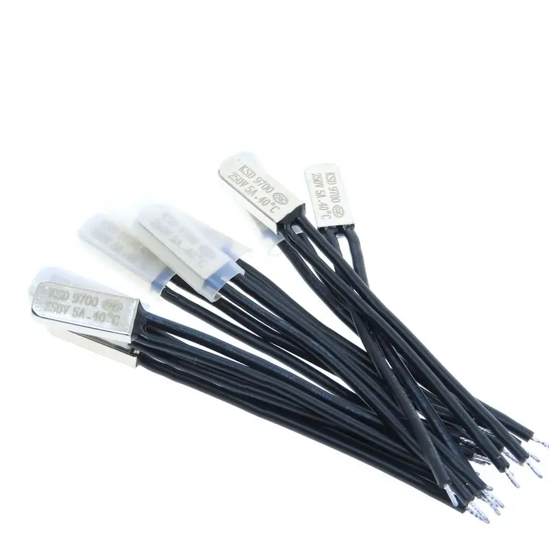 KSD9700 15/40/80/95C-150 degree 5A 250V Metal Chip Temperature Switch Normally Open Thermostat Sensor