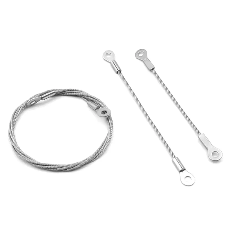 1PCS 1.5 มม.เชือกรอบขั้วต่อที่ปลายทั้งสองข้าง,Anti Fall Safetyเชือก,เชือกลวดเหล็ก, ที่กําหนดเองการประมวลผลDIY