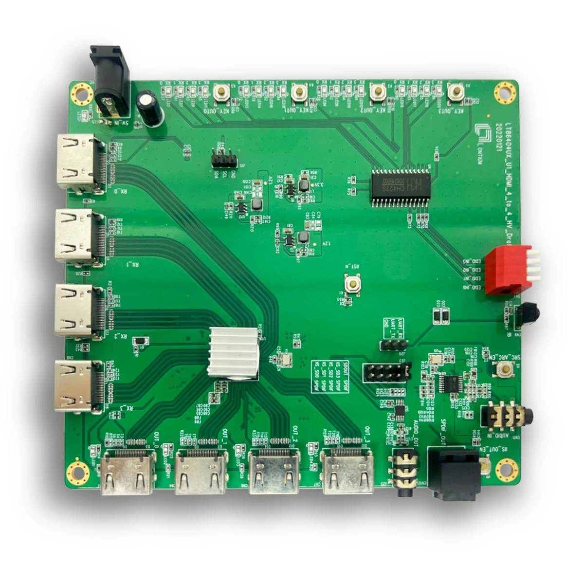 LT86404UX: Unleash 4K@60Hz Clarity with Adaptive EQ & Zero Crystal Design,Smart Switching  Multi-Displa, Seamless Performance