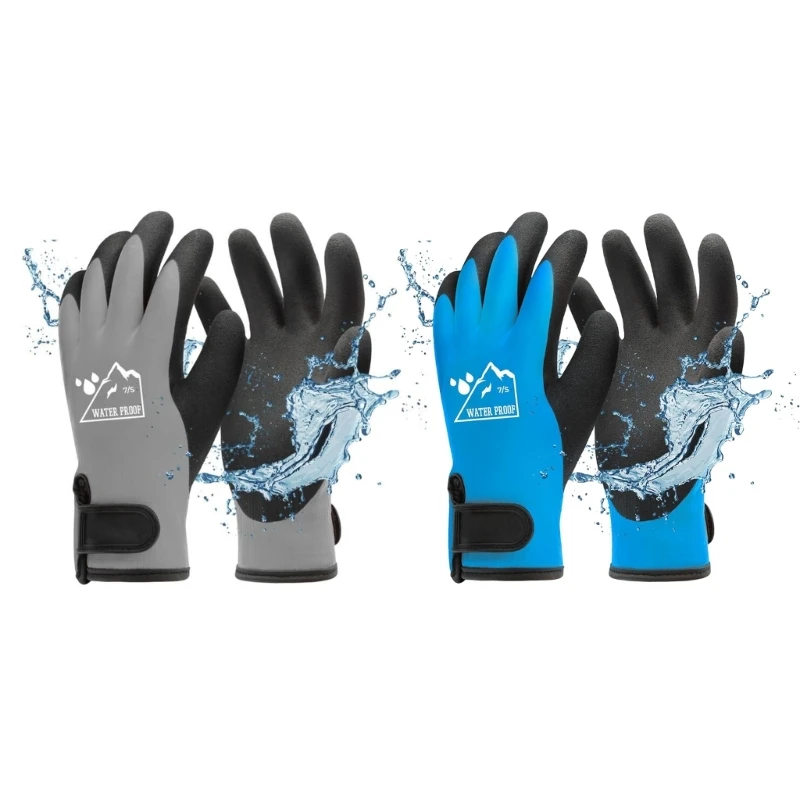 Guantes trabajo invierno R2LD 1 par aislamiento térmico impermeables para condiciones frío extremo