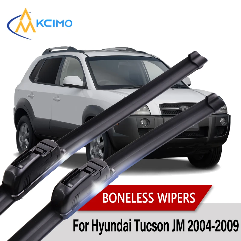 

Car Wiper For Hyundai Tucson JM 2004-2009 Wiper U-type Soft Rubber Boneless Wiper HD Quiet Durable Automotive Wiper 24"+16"