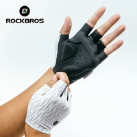 Guantes de ciclismo ROCKBROS, guantes transpirables para bicicleta de montaña y carretera, guantes antideslizantes con absorción de impacto para hombres y mujeres, almohadilla de palma gruesa para exteriores