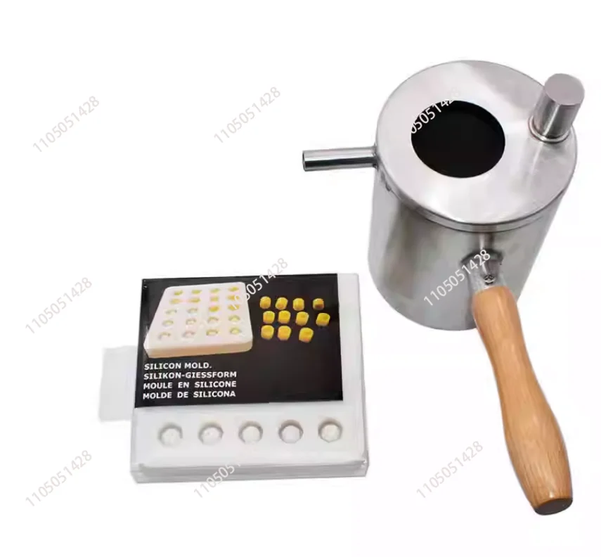 Beeswax Pouring Pot Stainless Steel Beeswax Melting Pot Wax Melter Pot Candle Tool Beeswax Cell Cup Making Mold Beekeeping Tool