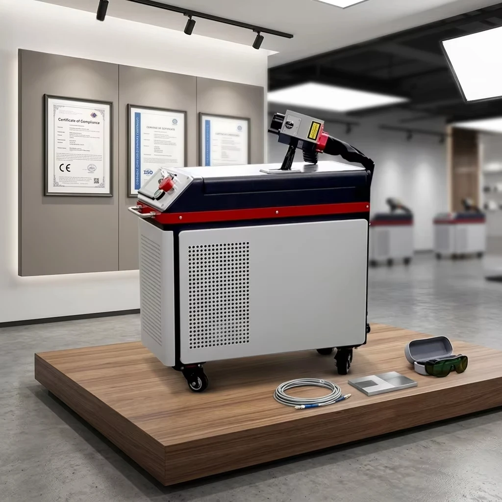 300W Lightweight Handheld Pulsed Laser Cleaning Machine | Easy Operation Rust Paint Removal for Metal Surface