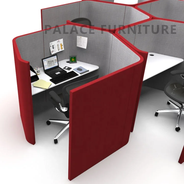 Soundproof single office cabicle private workstation office partition for sale