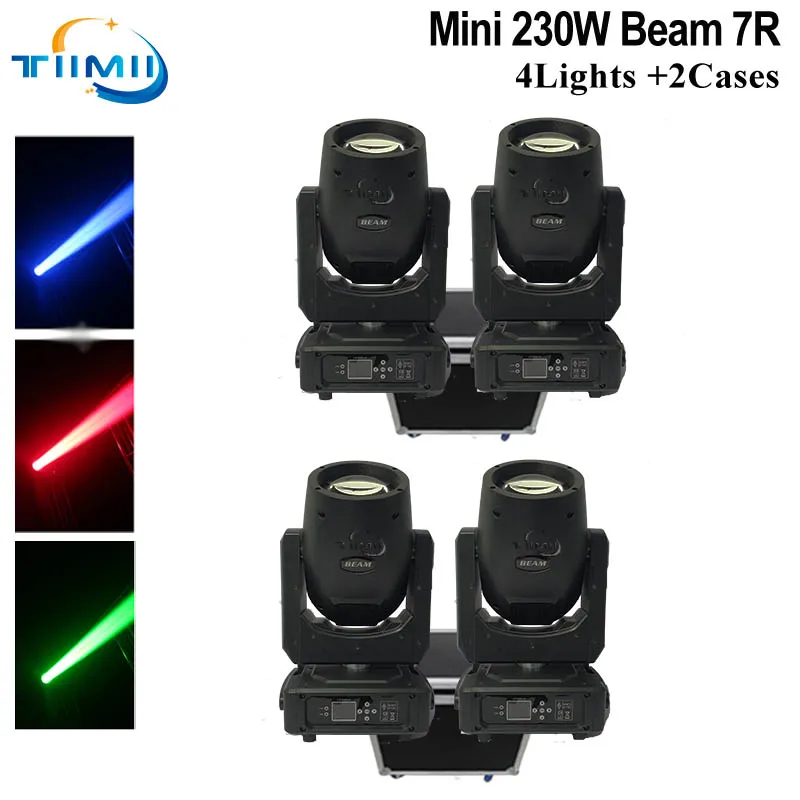 

Free 0 duty 2Case 4Pcs Mini 7R 230W Beam Moving Head Screen Beam Light DJ Disco Stage Beam Light Nightclub Party Flightcase