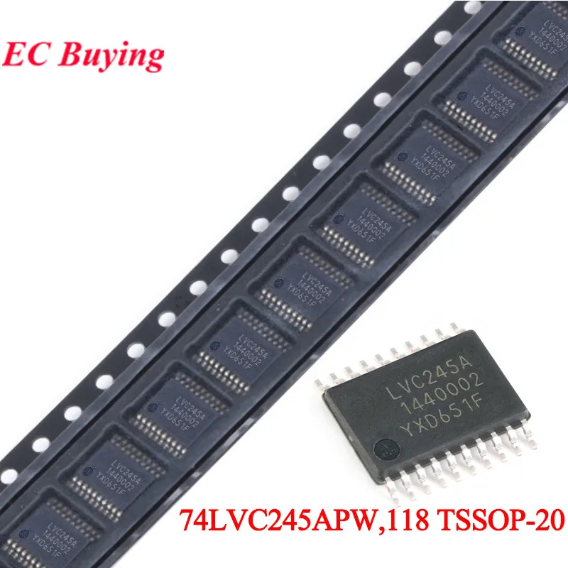 5pcs/lot 74LVC245 74LVC245A 74LVC245APW 74LVC245APW,118 TSSOP-20 Three-state Output Eight-way Bus Transceiver Logic Chip IC