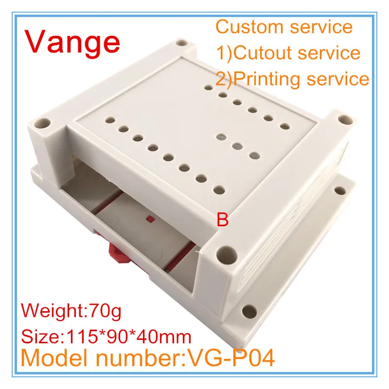 Vange PLC PCB project box 115*90*40mm ABS plastic enclosure diy case