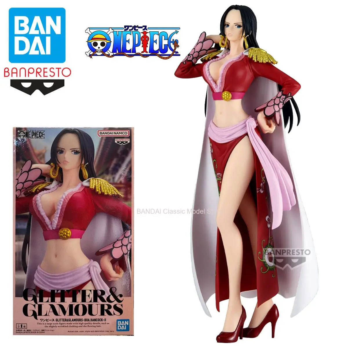 100 % BANDAI Banpresto Original Anime One Piece GLITTER GLAMOURS Boa Hancock PVC Action Figure Sammeln Modell Spielzeug Geschenke