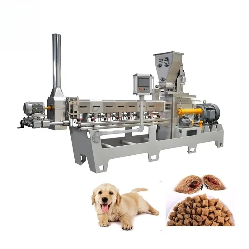Dog Cat Fish Food Extruder Machine Customizable Full Automatic Pet Food Production Line