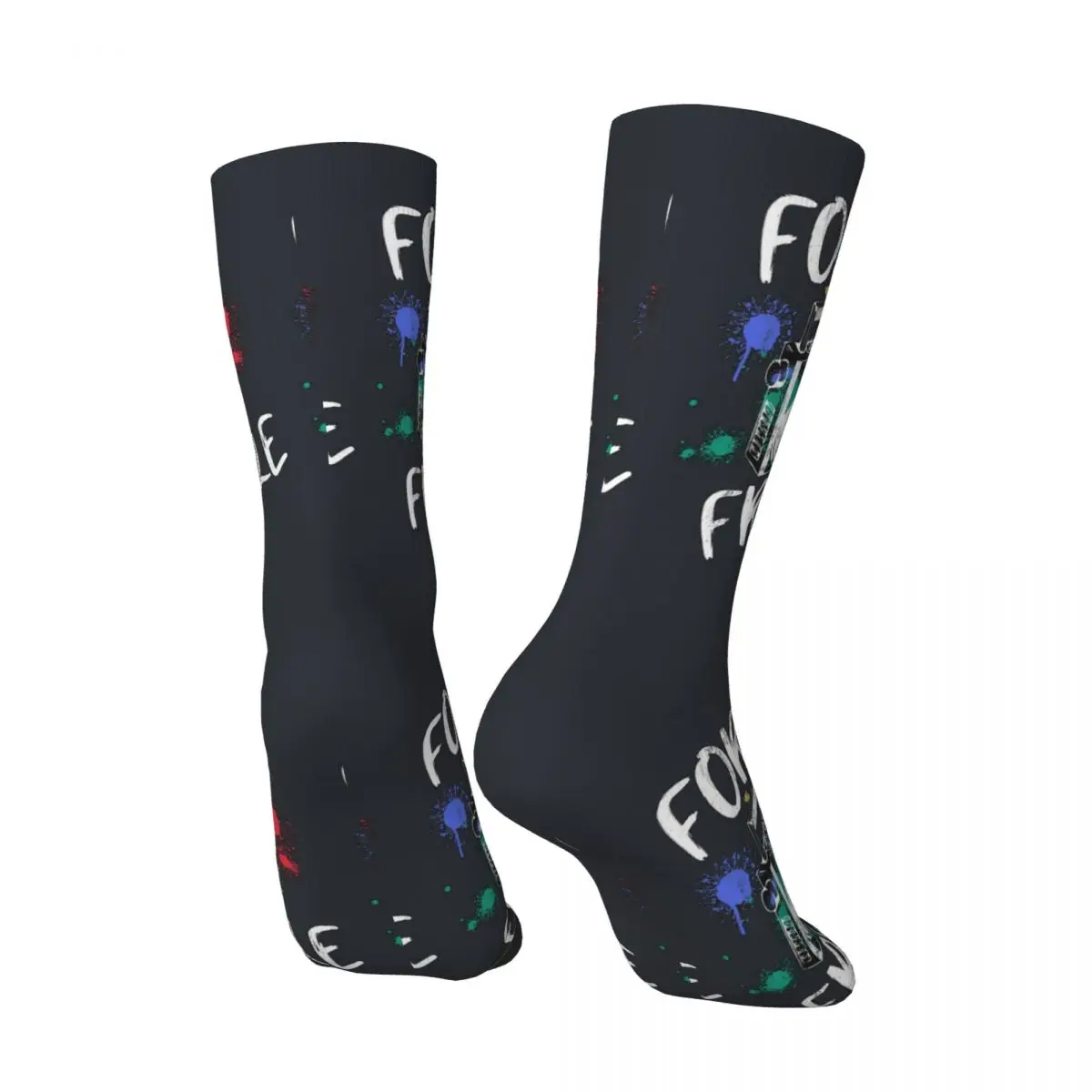 Hip Hop Forever Freestyle Watercolor Spray Paint Men's Socks urban style Hip Hop Crew Sock Gift official-website tops fugees