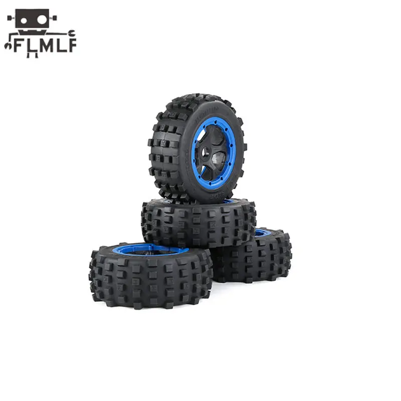 Rc Car Second-generation Wasteland Tire Assembly Front Rear Tyre & Wheel Hub Kit for 1/5 HPI ROVAN BAJA KM ROFUN BAHA 5T 5SC 5FT