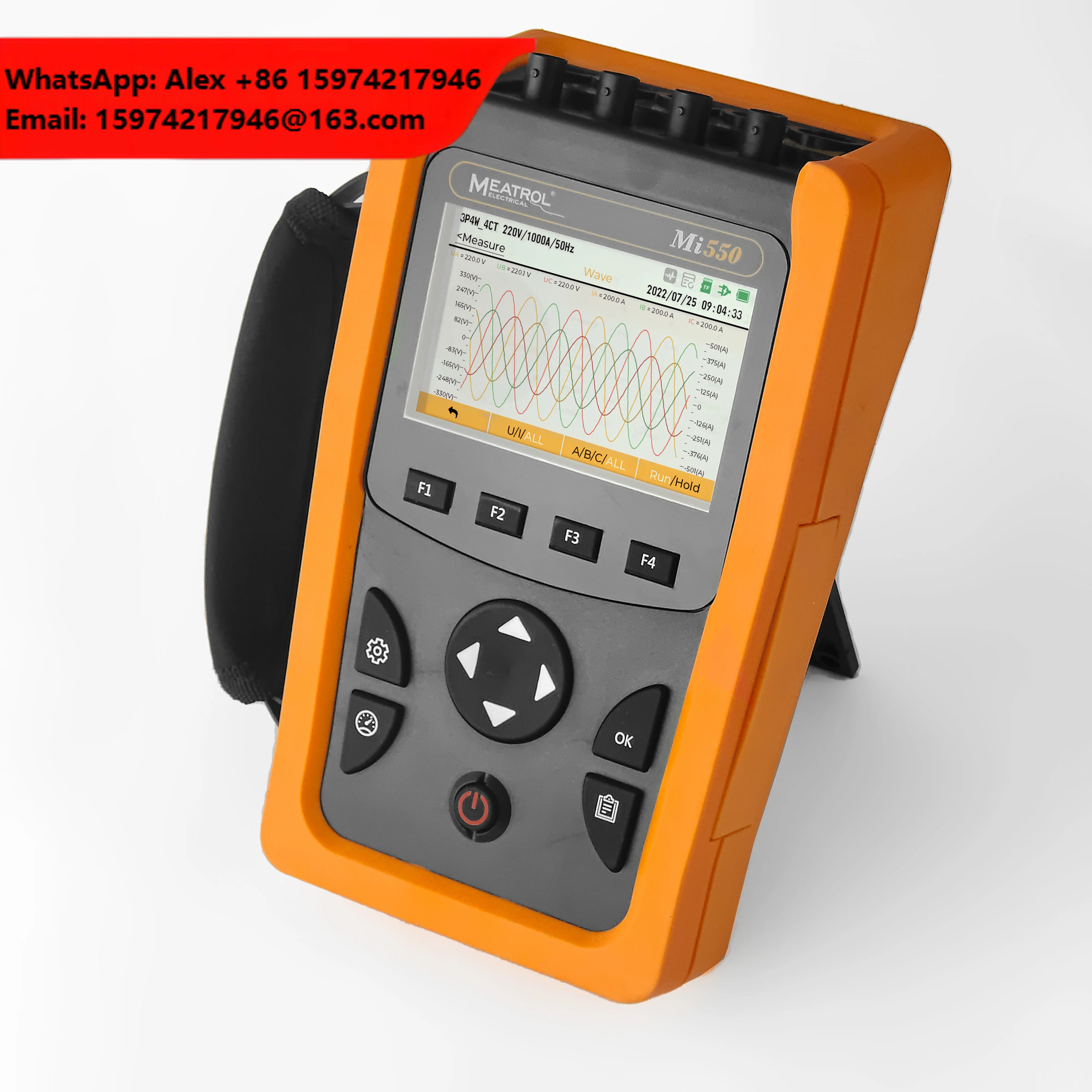 Lowest Factory Price Power Quality Analyzer Mi550 Rogowski Coil AC Energy Meter LAN Modbus TCP Handheld Portable Power Analyzer